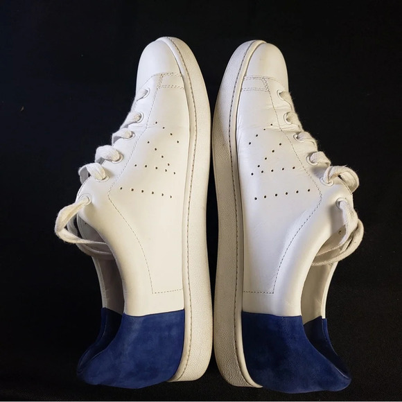 Vince Varin Two-Tone Leather‎ Sneaker Plaster/Cobalt Men’s 10 - Picture 4 of 7